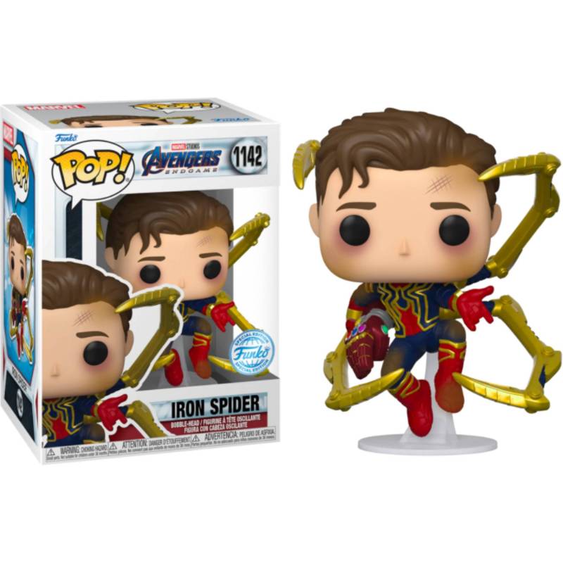 Avengers 4: Endgame - Spider-Man Unmasked Iron Spider Pop! Vinyl Figure