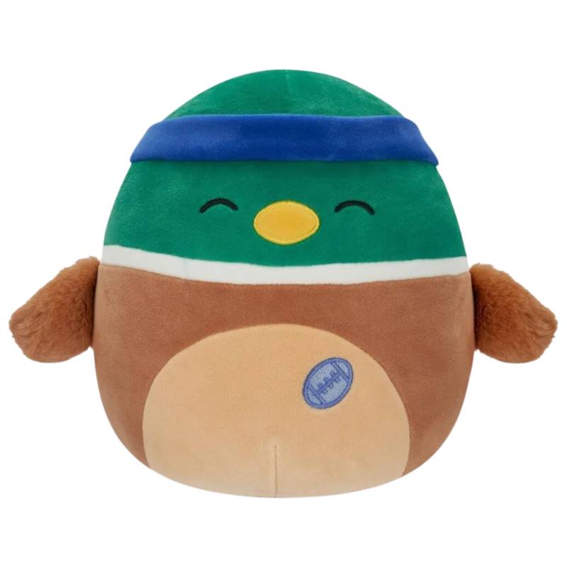 Avery Mallard Squishmallows Duck with Sweatband and Rugby-Ball 7.5" Plush Wave 17 Assortment B