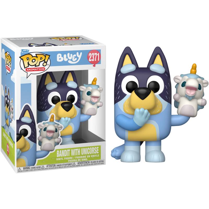 PRE-ORDER - Bluey - Bandit with Unicorse Pop! Vinyl Figure