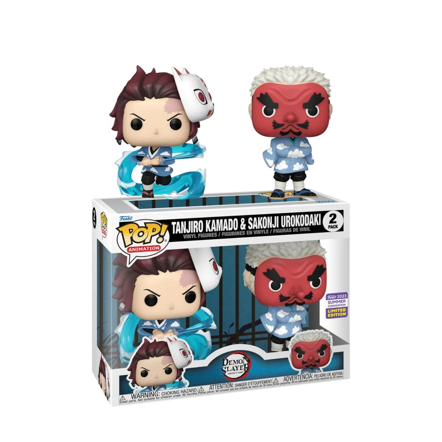 Demon Slayer - Tanjiro and Sakonji SDCC 2023 Pop! Vinyl 2-Pack