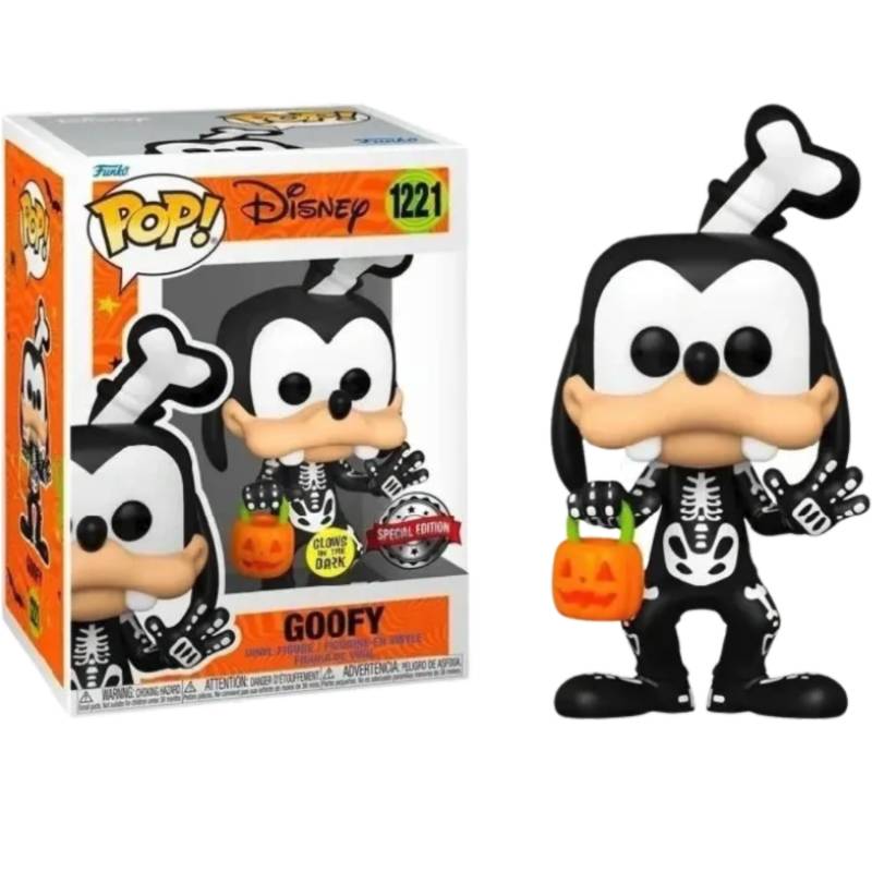 Disney - Goofy as Skeleton Halloween Glow in the Dark Pop! Vinyl Figure