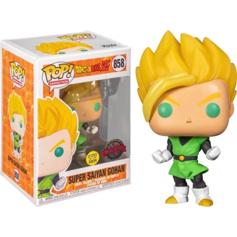 Dragon Ball Z - Super Saiyan Gohan in Green Suit Glow in the Dark Pop! Vinyl Figure