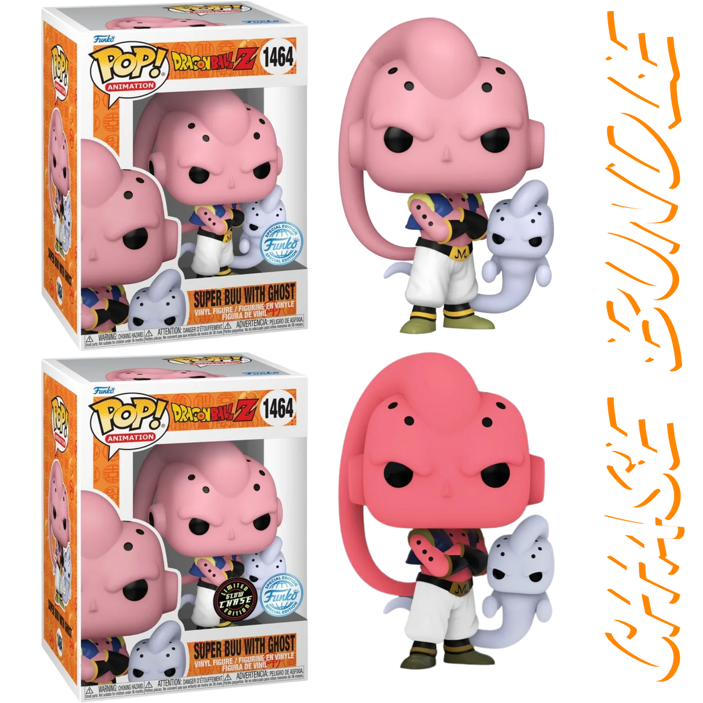 Dragonball Z - Super Buu with Ghost (Chase Bundle) Pop! Vinyl Figures