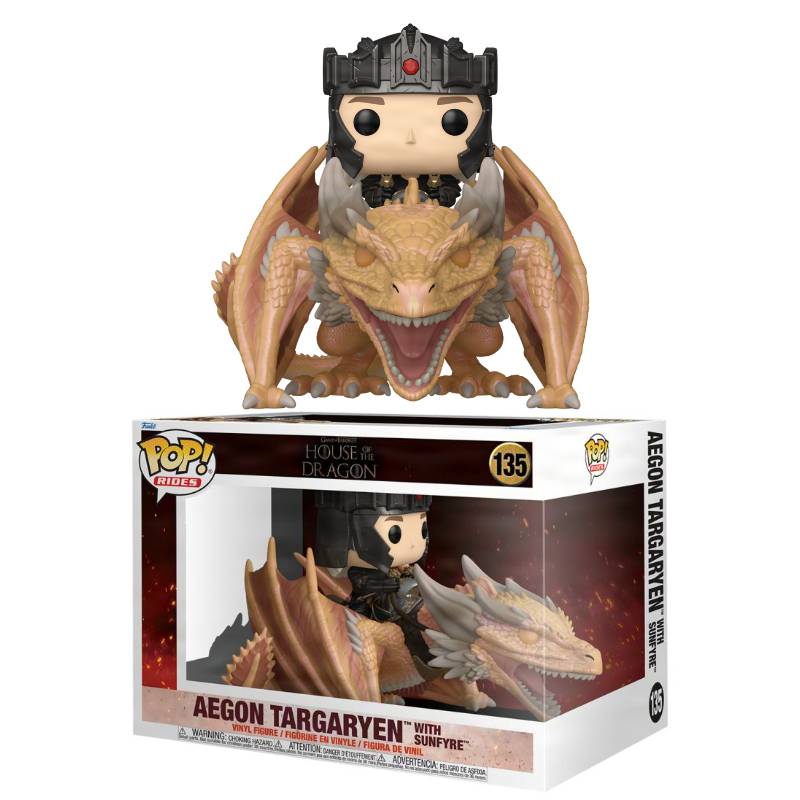 PRE-ORDER - House of the Dragon - Aegon Targaryen with Sunfyre Pop! Ride