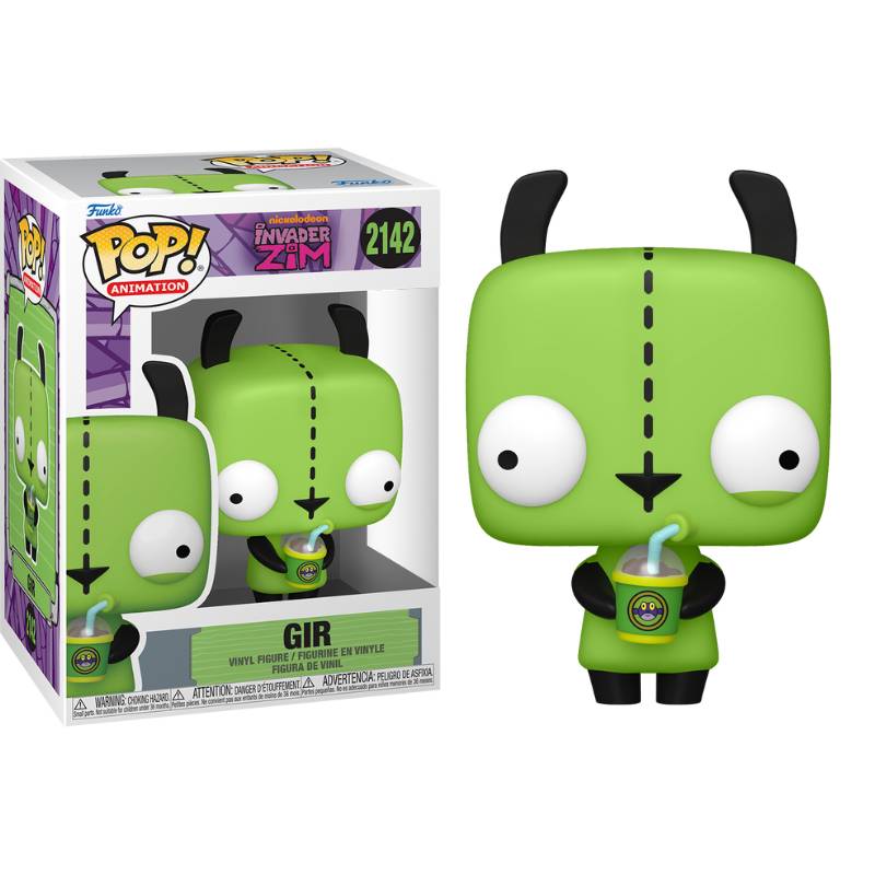 PRE-ORDER - Invader Zim - GIR (with Drink) Pop! Vinyl Figure