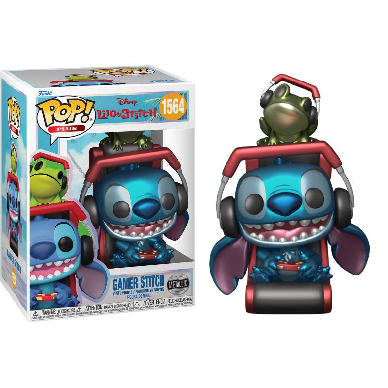 PRE-ORDER - Lilo & Stitch - Gamer Stitch Metallic Pop! Vinyl Figure