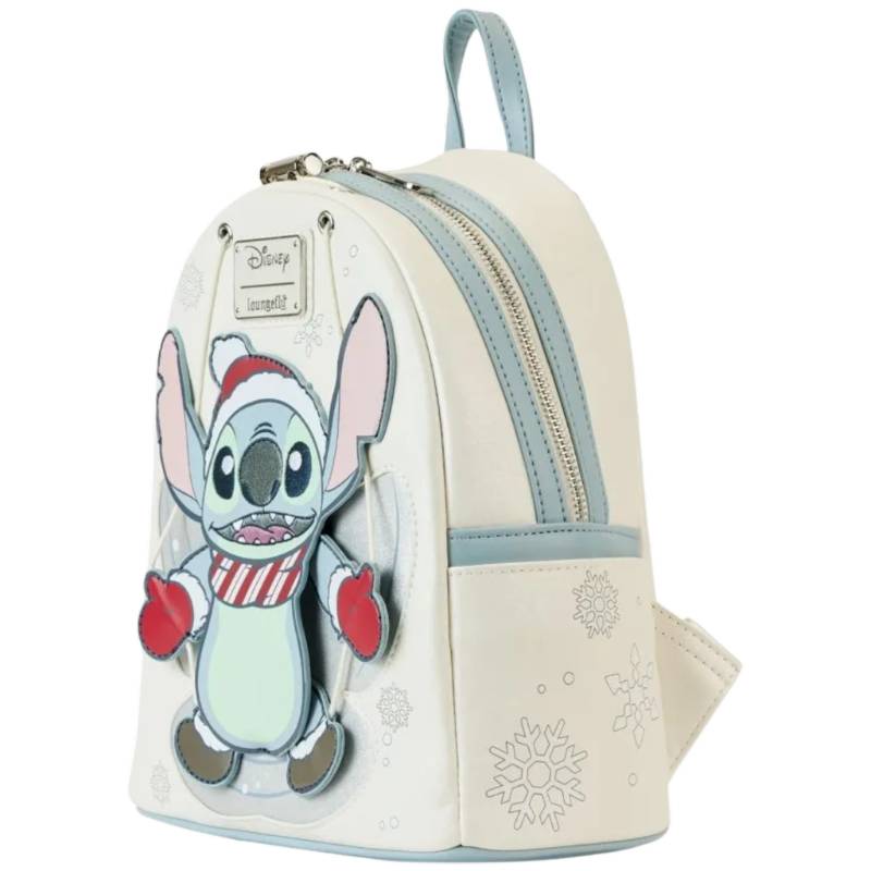 Lilo & Stitch - Stitch Holiday Snow Angel Glitter Mini Backpack