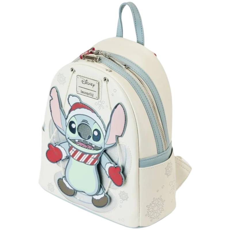 Lilo & Stitch - Stitch Holiday Snow Angel Glitter Mini Backpack