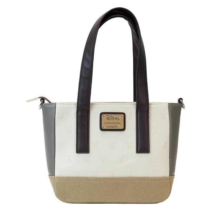 Mickey & Friends - Faux Leather & Canvas Mini Tote Bag