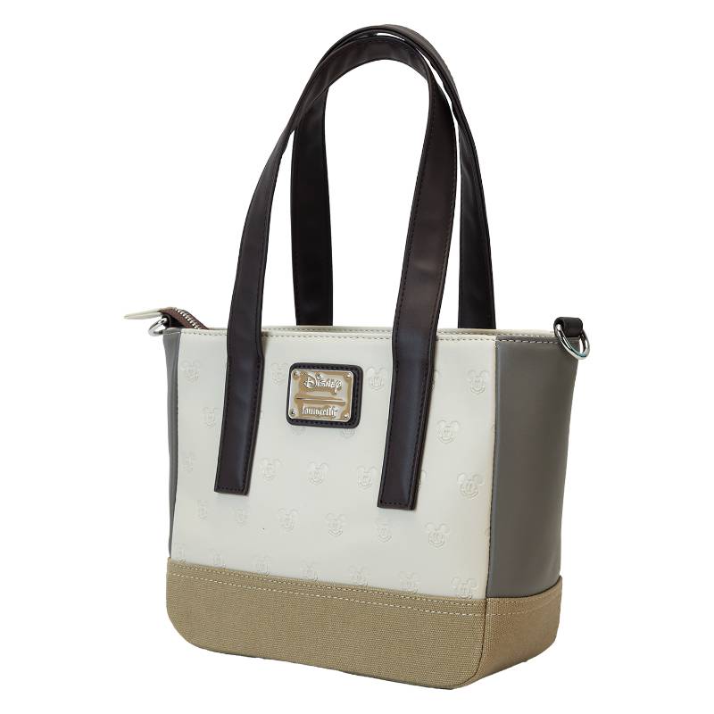 Mickey & Friends - Faux Leather & Canvas Mini Tote Bag