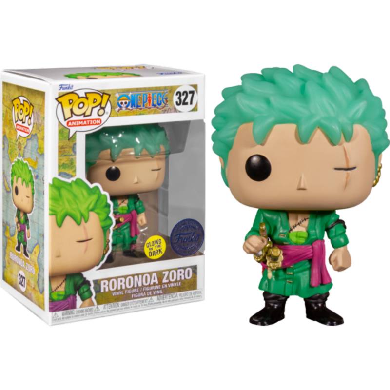 Funko POP! One Piece - Roronoa Zoro Glow in the Dark Vinyl Figure #327 –  Topshoptoys