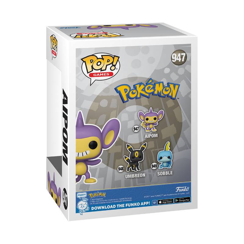 Pokemon - Aipom Flocked Pop! Vinyl Figure