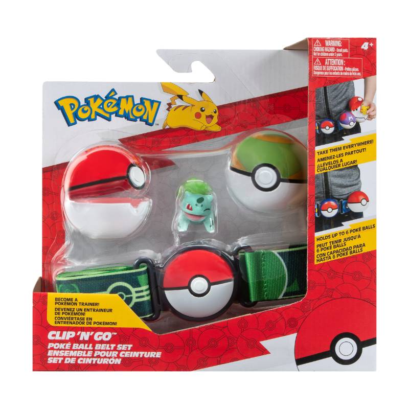 Pokemon - Bulbasaur Clip N Go Pokeball Belt