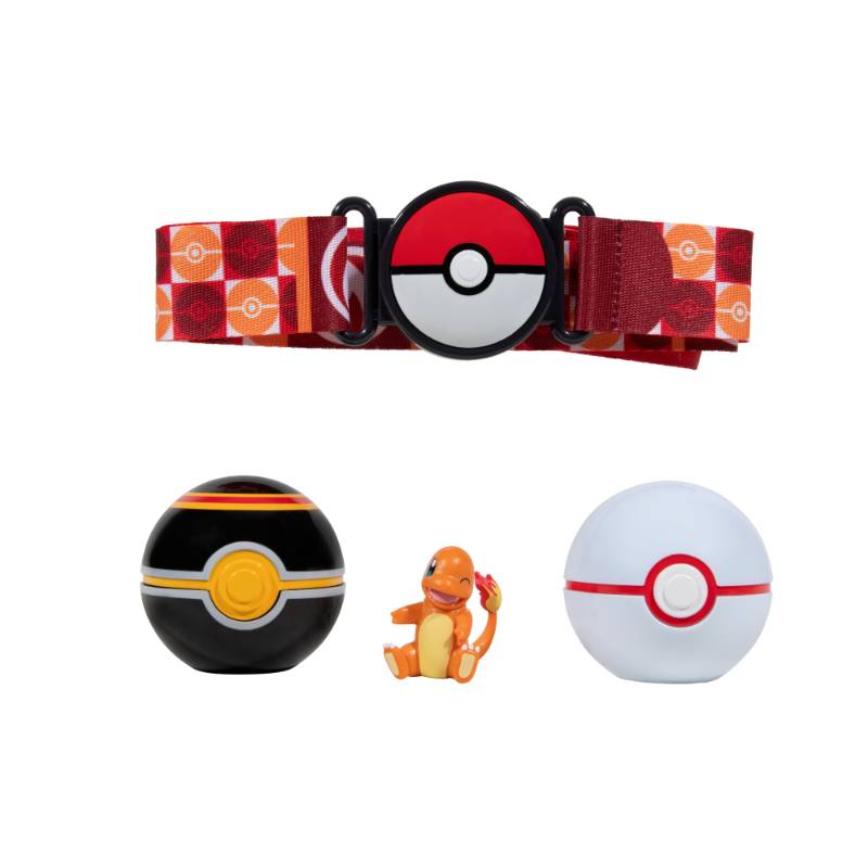 (PRE-ORDER) Pokemonn - Charmander Clip N Go Pokeball Belt
