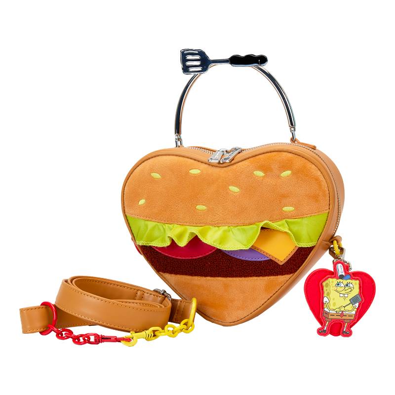 PRE-ORDER - Spongebob - Krabby Patty Plush Crossbody Bag