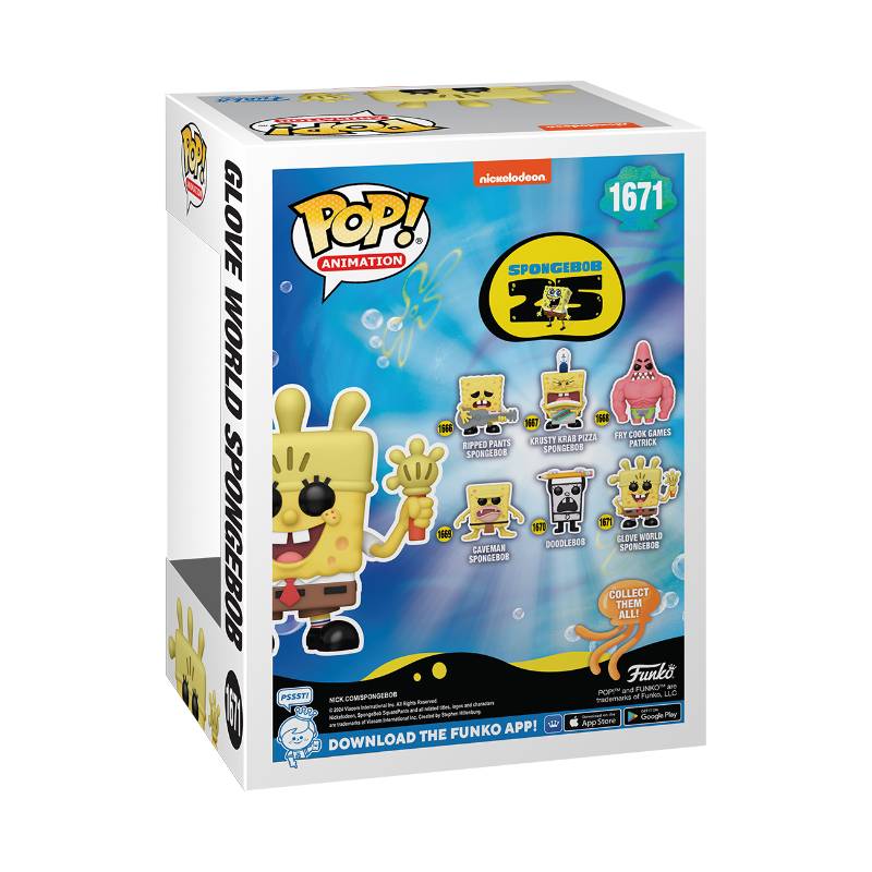 Spongebob: 25th - Spongebob with Glove Light Pop! Vinyl Figure