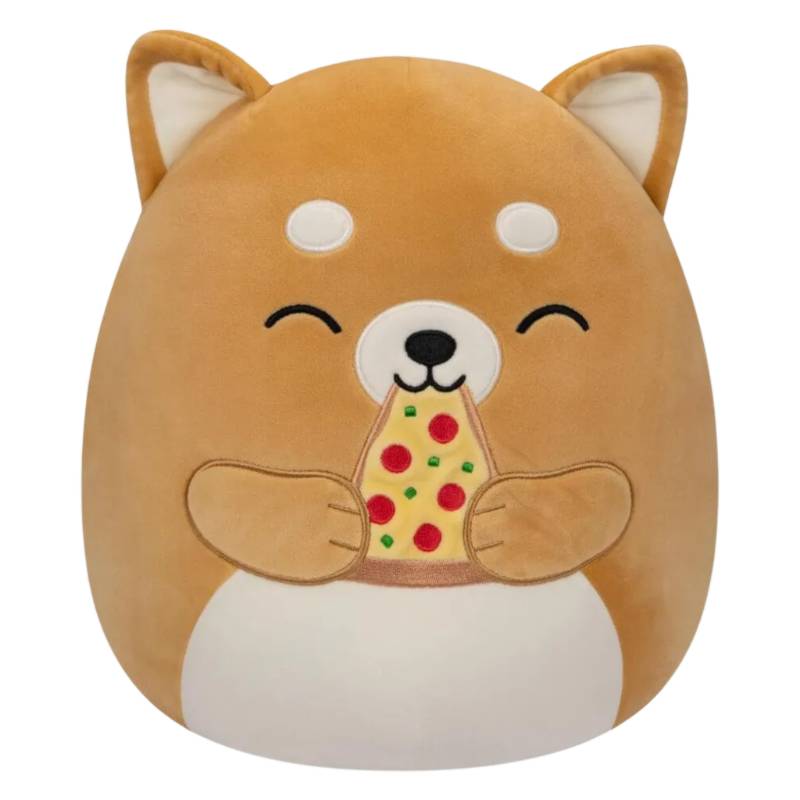 Squishmallows - Angie the Shiba-Inu (Dog) Holding Pizza 12" Plush (Assortment C)