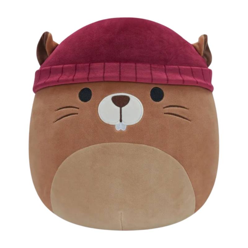 Squishmallows -Beaver in Red Beanie 7.5" Plush Harvest Assortment