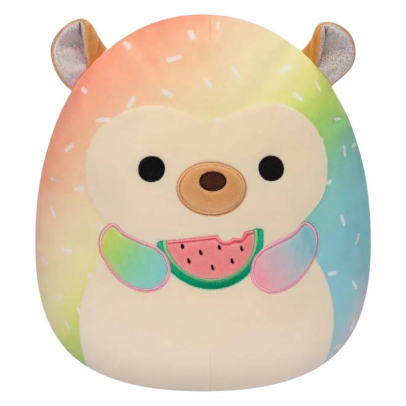 Squishmallows - Bowie the Tie-Dye Hedgehog Holding Watermellon 12" Plush (Assortment C)
