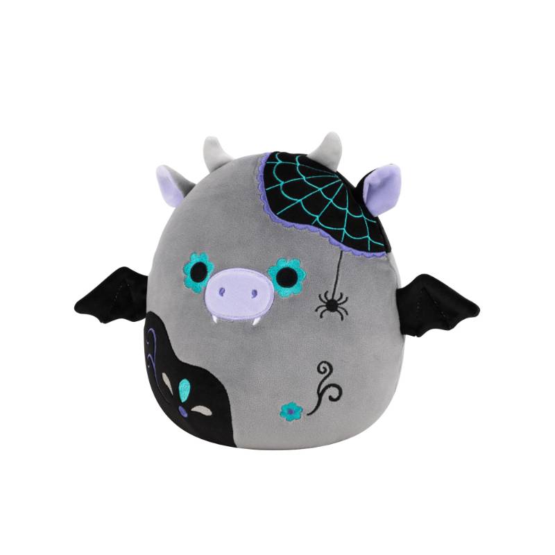 Squishmallows - Day of the Dead: Bridgette the Grey and Black Cow 8' Plush