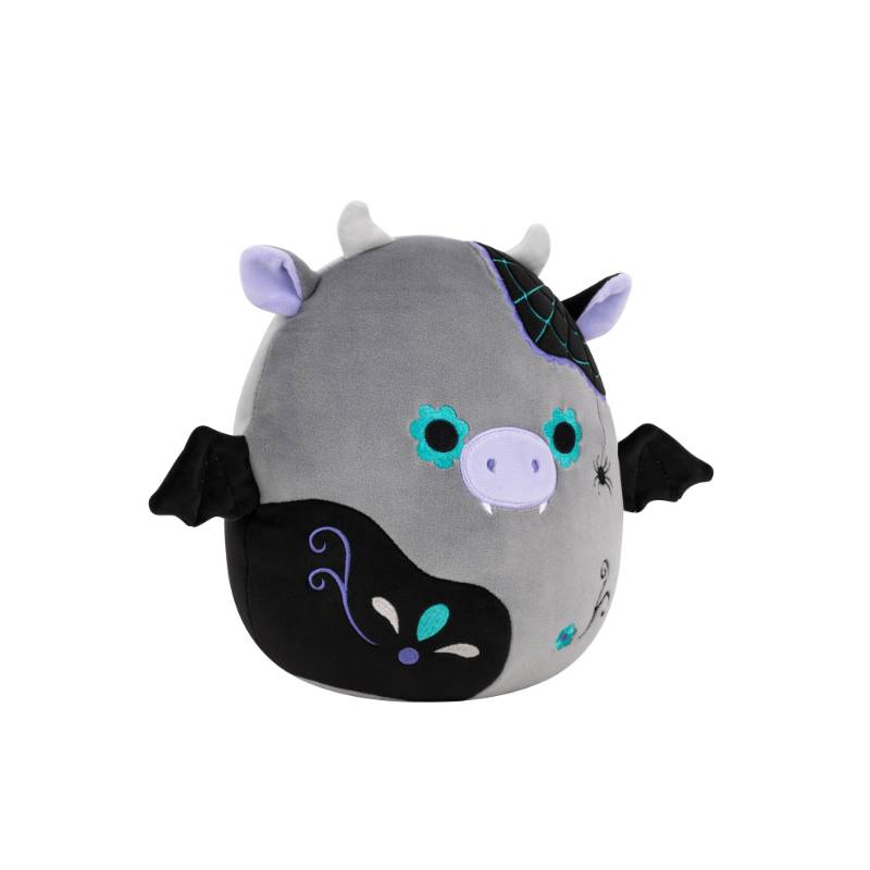 Squishmallows - Day of the Dead: Bridgette the Grey and Black Cow 8' Plush