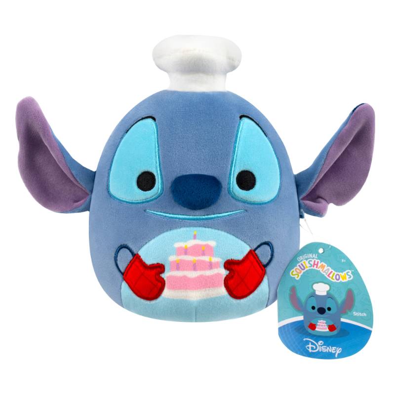 Squishmallows - Disney - Chef Stitch Holding Cake 6.5" Plush