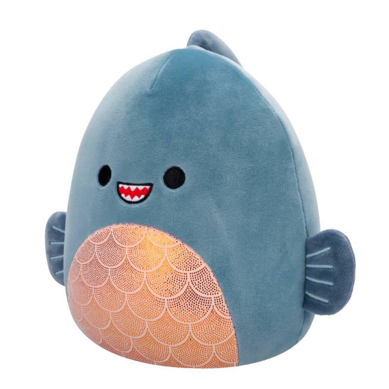 Squishmallows - Kurtz the Dark Grey Teal Piranha 7.5' Assortment B