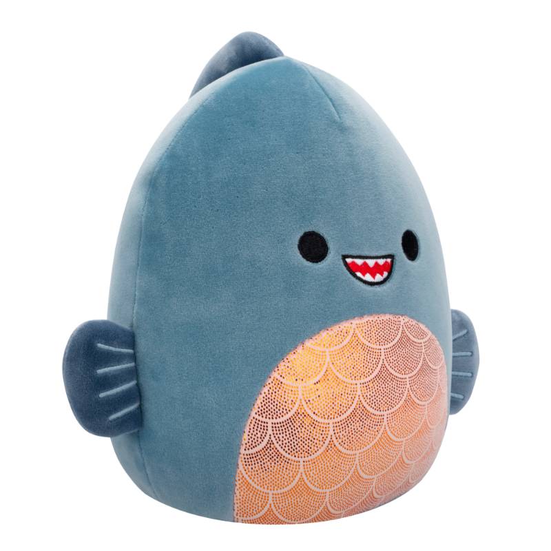 Squishmallows - Kurtz the Dark Grey Teal Piranha 7.5' Assortment B