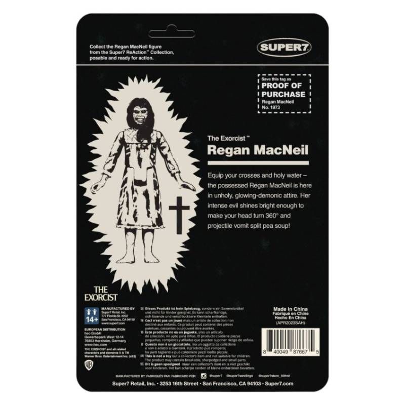 (BACK-ORDER) The Exorcist - Regan (Monster Glow) Reaction 3.75" Figure