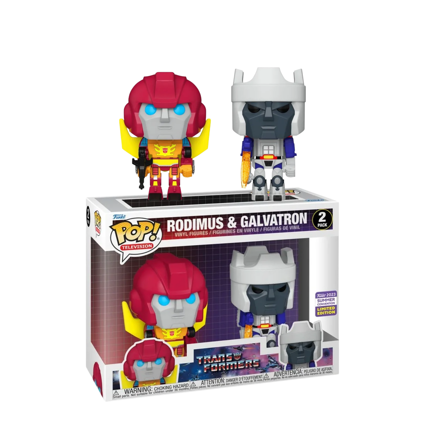 Transformers - Rodimus & Galvatron SDCC 2023 Pop! Vinyl 2-Pack