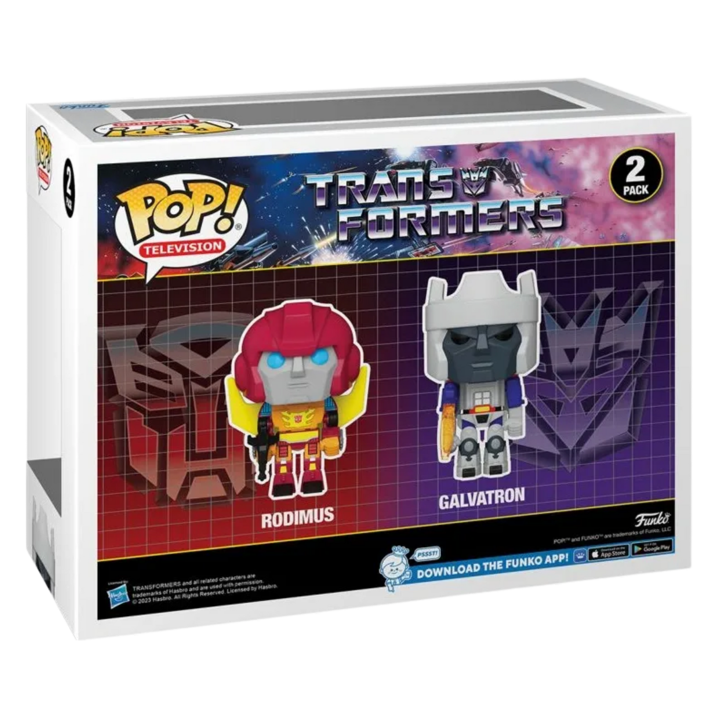 Transformers - Rodimus & Galvatron SDCC 2023 Pop! Vinyl 2-Pack