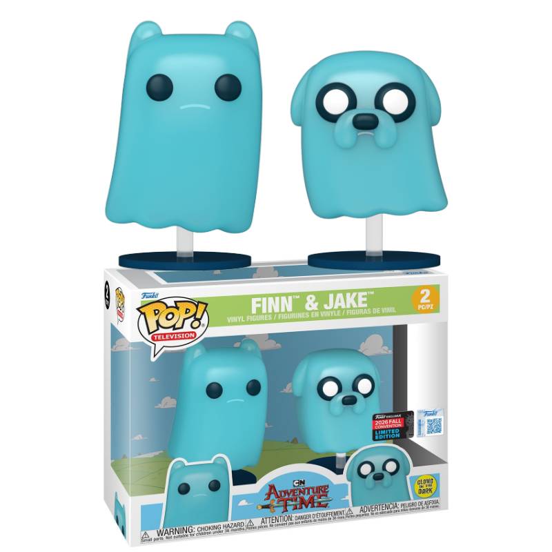 Adventure Time – Ghost Finn & Ghost Jake 2026 NYCC Exclusive Pop! 2-Pack