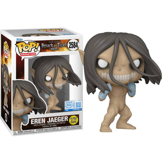 PRE-ORDER - Attack on Titan – Eren Jaeger (Titan) Exclusive Glow Pop! Vinyl Figure
