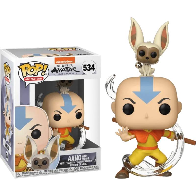 Avatar: The Last Airbender - Aang with Momo Pop! Vinyl Figure