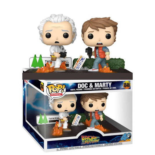 Back to the Future - Doc & Marty Pop! Vinyl Moment