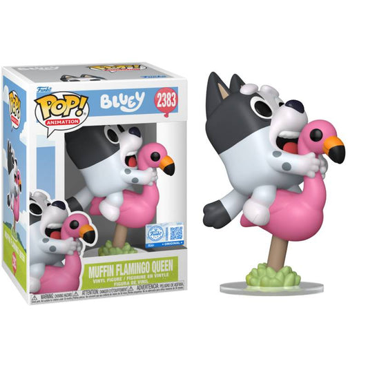PRE-ORDER - Bluey - Muffin on Flamingo Pop! Vinyl Figure