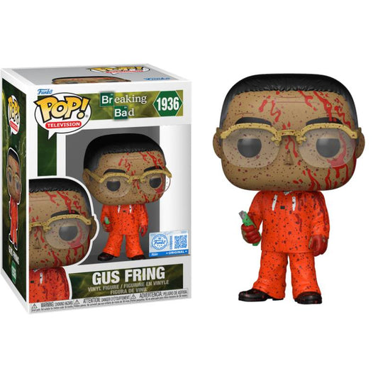 PRE-ORDER - Breaking Bad - Gus with Box Cutter (Bloody) Pop! Vinyl Figure [RS]