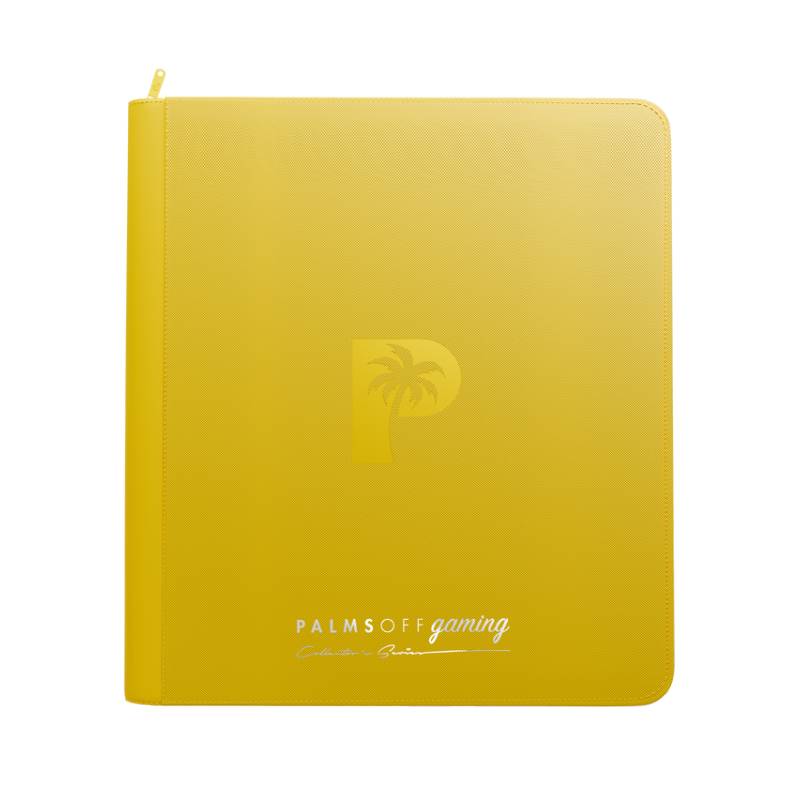 PALMS OFF Gaming - Collector's Series 12 Pocket Zip Binder - Yellow