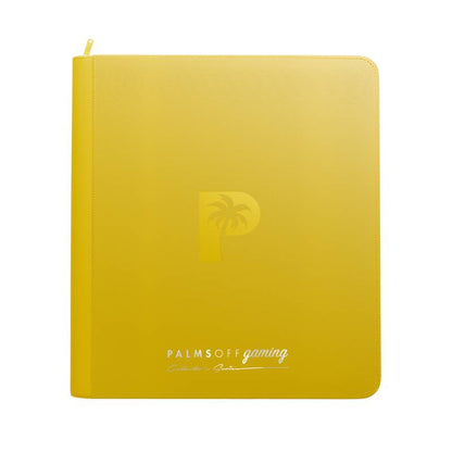 PALMS OFF Gaming - Collector's Series 12 Pocket Zip Binder - Yellow