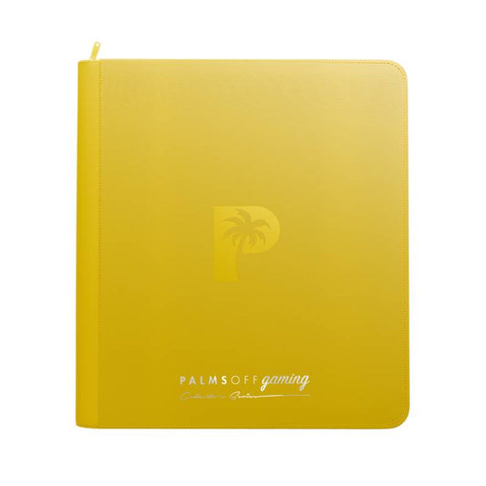 PALMS OFF Gaming - Collector's Series 12 Pocket Zip Binder - Yellow