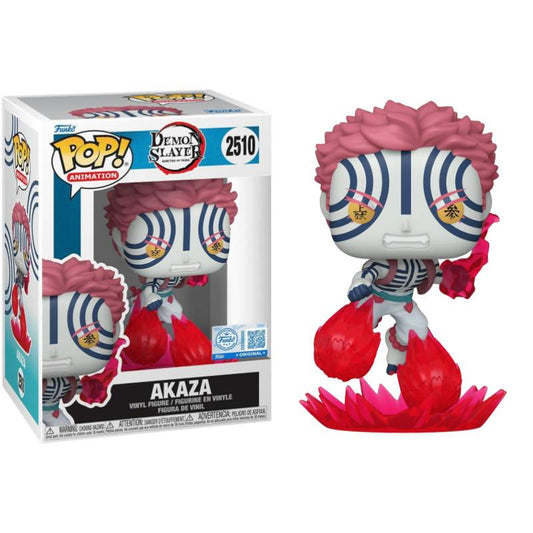 Demon Slayer: Infinity Castle – Akaza (Flurry) Exclusive Glow Pop! Vinyl Figure