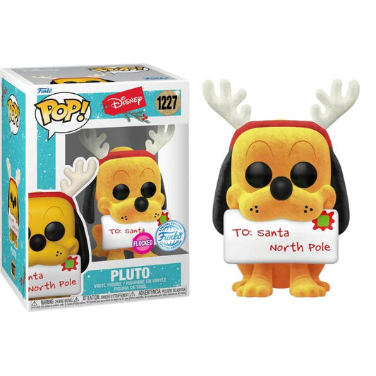 Disney - Pluto Holiday Flocked Pop! Vinyl Figure [RS]