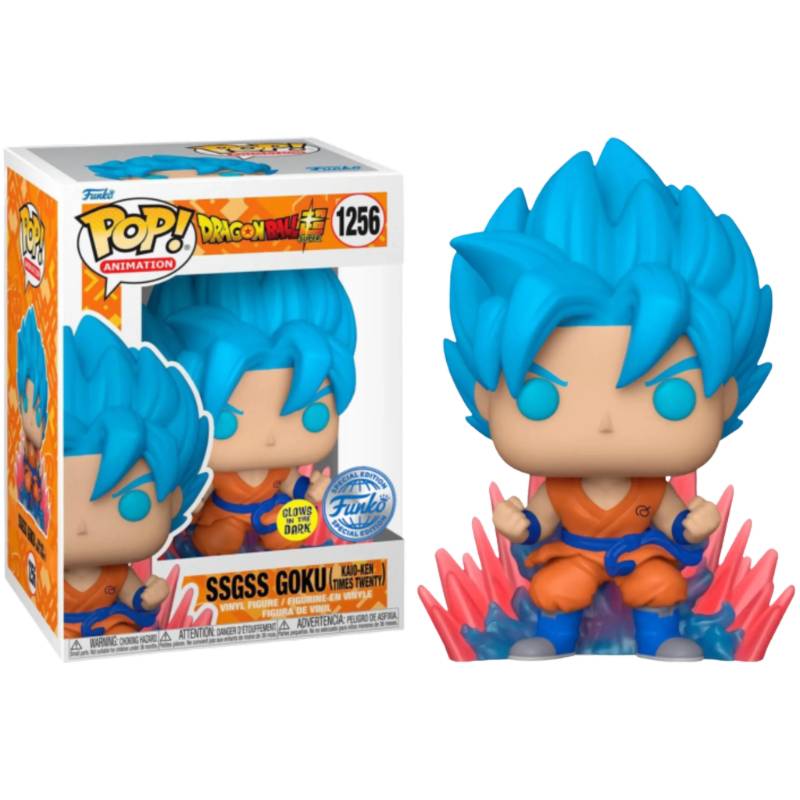 Dragon Ball Super - SSGSS Goku (Kaio-ken Times Twenty) Glow in the Dark Pop! Vinyl Figure