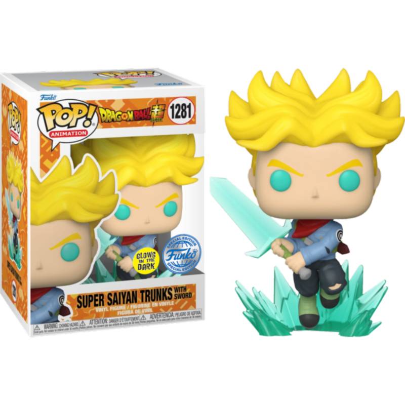 Dragon Ball Super - Super Saiyan Trunks with Sword Glow in the Dark Pop! Vinyl Figure