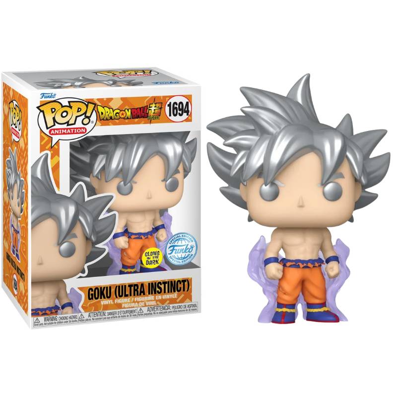 Dragonball Super - Goku Ultra Instinct Glow Pop! Vinyl Figure [RS]