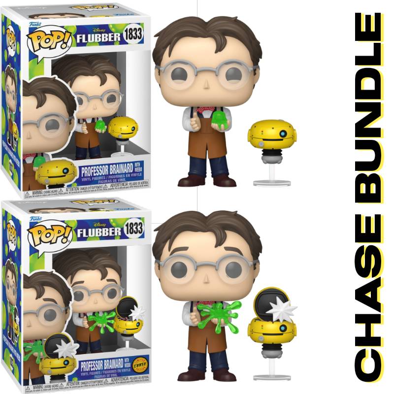 PRE-ORDER - Flubber (1997) – Professor Brainard with Weebo (Chase Bundle) Pop! Vinyl Figure