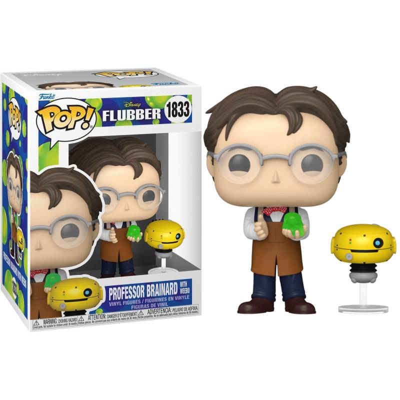PRE-ORDER - Flubber (1997) – Professor Brainard with Weebo (Normal) Pop! Vinyl Figure
