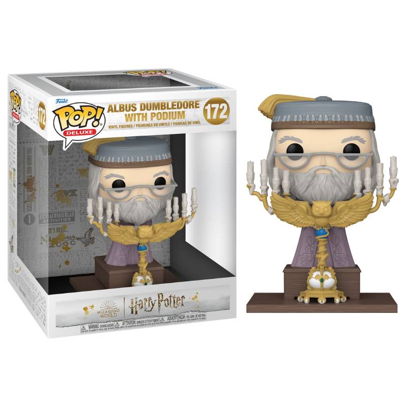 Harry Potter - Dumbledore with Podium Pop! Deluxe