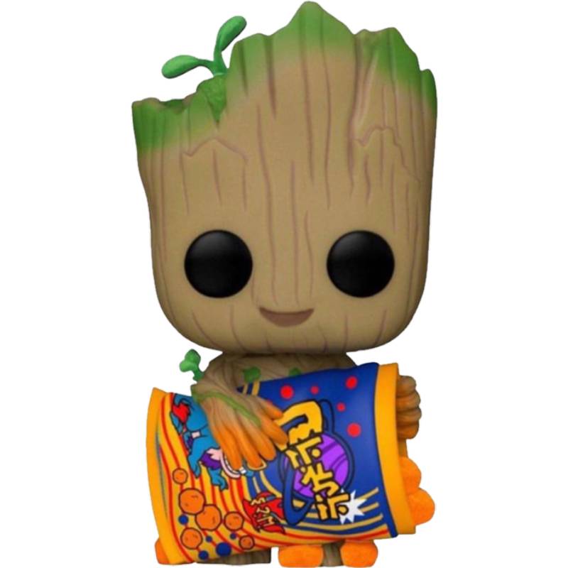 I Am Groot (2022) - Groot with Cheese Puffs Flocked Pop! Vinyl Figure