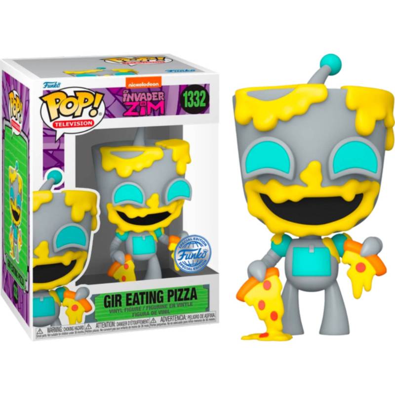 Invader Zim - GIR eating Pizza Pop! Vinyl Figure